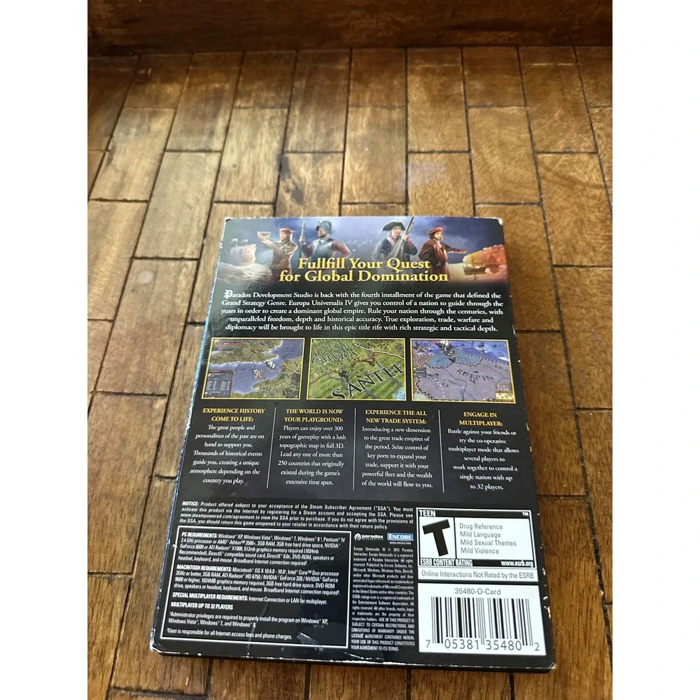 Europa Universalis IV PC Mac DVD-ROM Paradox Interactive Grand Strategy Game